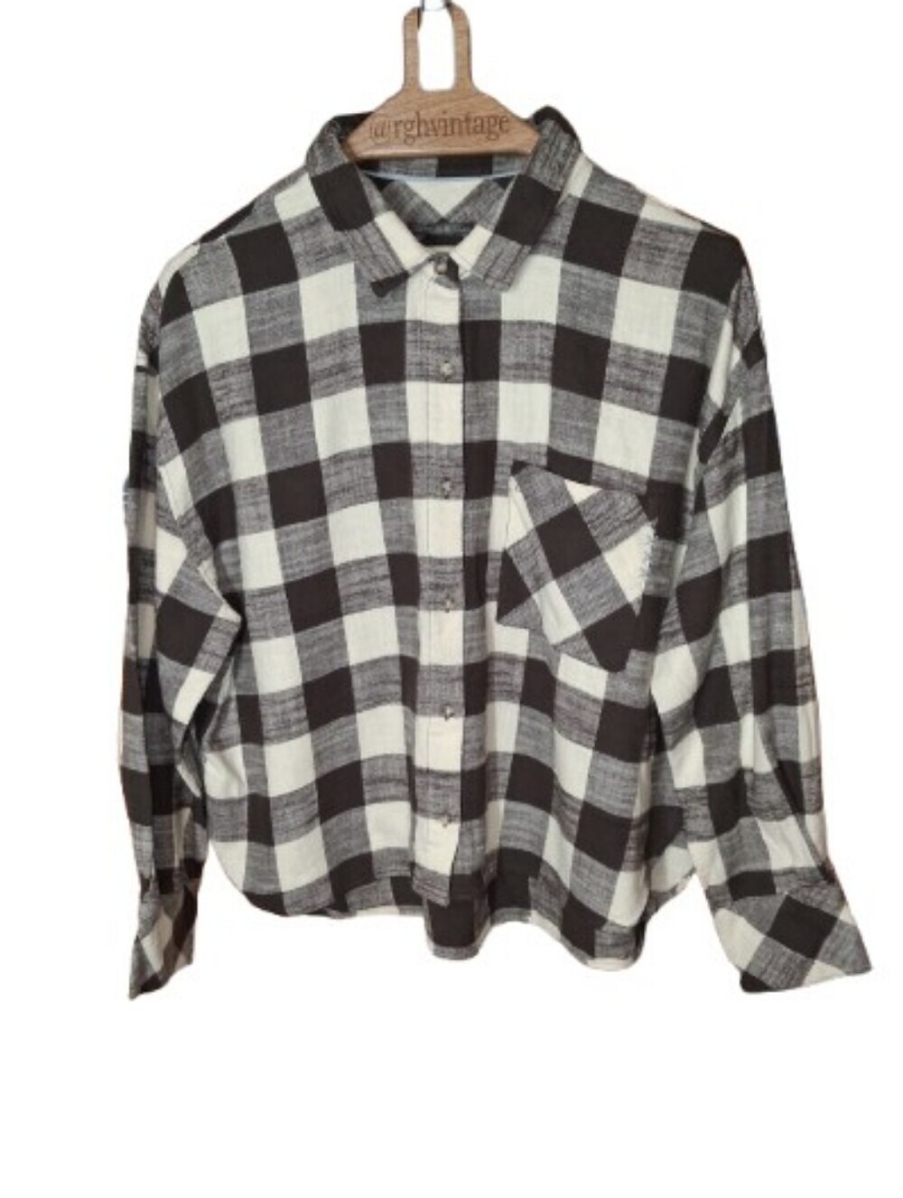 Scotch & Soda Flannel Blouse XL Brown/Cream Plaid